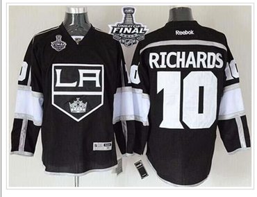 Kings #10 Mike Richards Black Home 2014 Stanley Cup Finals Stitched NHL Jersey