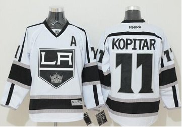 Los Angeles Kings #11 Anze Kopitar White Road Stitched NHL Jersey Los Angeles Kings #11 Anze Kopitar White Road Stitched NHL Jersey