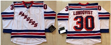 New York Rangers #30 Henrik Lundqvist White Stitched NHL Jersey New York Rangers #30 Henrik Lundqvist White Stitched NHL Jersey