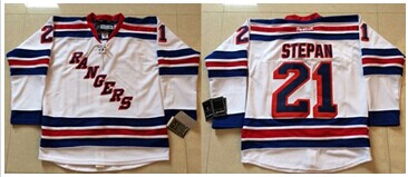 New York Rangers #21 Derek Stepan White Stitched NHL Jersey New York Rangers #21 Derek Stepan White Stitched NHL Jersey