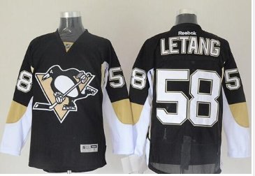 Pittsburgh Penguins #58 Kris Letang Black Stitched NHL Jersey Pittsburgh Penguins #58 Kris Letang Black Stitched NHL Jersey