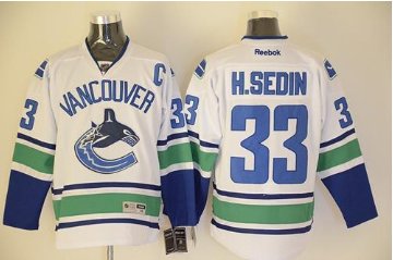 Vancouver Canucks #33 Henrik Sedin White Stitched NHL Jersey Vancouver Canucks #33 Henrik Sedin White Stitched NHL Jersey