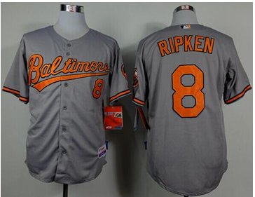 Baltimore Orioles #8 Cal Ripken Grey Cool Base Baseball Jersey Baltimore Orioles #8 Cal Ripken Grey Cool Base Baseball Jersey