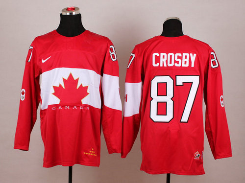 Team Canada 2014 Olympic #87 Sidney Crosby Red Stitched NHL Jersey Team Canada 2014 Olympic #87 Sidney Crosby Red Stitched NHL Jersey