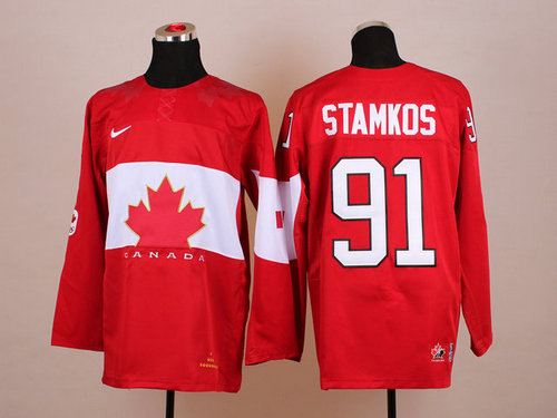 Team Canada 2014 Olympic #91 Steven Stamkos Red Stitched NHL Jersey Team Canada 2014 Olympic #91 Steven Stamkos Red Stitched NHL Jersey