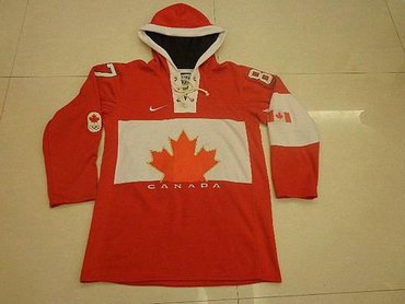Team Canada Olympic #87 Sidney Crosby Red Sawyer Hooded Sweatshirt Stitched NHL Jersey
