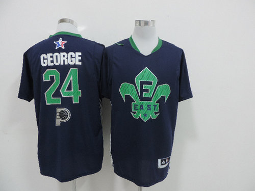 Indiana Pacers 24 Paul George All-Star 2014 Eastern Blue Jerseys