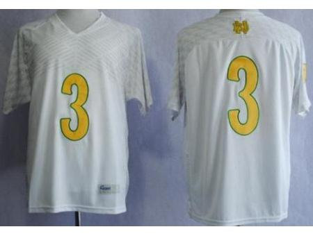 Notre Dame Fighting Irish 3 Joe Montana 2013 Shamrock Series White NCAA Jerseys