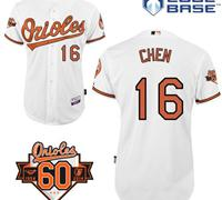 Baltimore Orioles #16 Wei-Yin Chen White 1954-2014 60th Anniversary Cool Base Baseball Jersey Baltimore Orioles #16 Wei-Yin Chen White 1954-2014 60th Anniversary Cool Base Baseball Jersey
