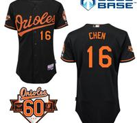 Baltimore Orioles #16 Wei-Yin Chen Black 1954-2014 60th Anniversary Cool Base Baseball Jersey Baltimore Orioles #16 Wei-Yin Chen Black 1954-2014 60th Anniversary Cool Base Baseball Jersey
