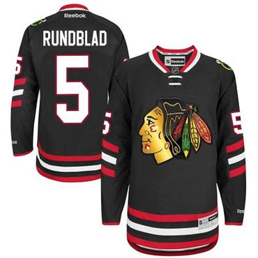 Chicago Blackhawks #5 David Rundblad Black 2014 Stadium Series Hockey NHL Jersey Chicago Blackhawks #5 David Rundblad Black 2014 Stadium Series Hockey NHL Jersey