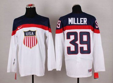 2014 Olympic Team USA #39 Ryan Miller White Hockey NHL Jersey 2014 Olympic Team USA #39 Ryan Miller White Hockey NHL Jersey