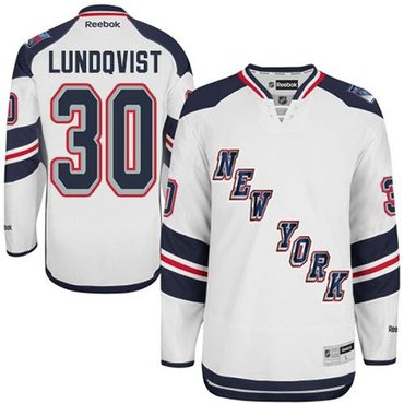 New York Rangers #30 Henrik Lundqvist White 2014 Stadium Series Stitched NHL Jersey