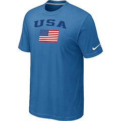 USA Olympics USA Flag Collection Locker Room T-Shirt light Blue USA Olympics USA Flag Collection Locker Room T-Shirt light Blue