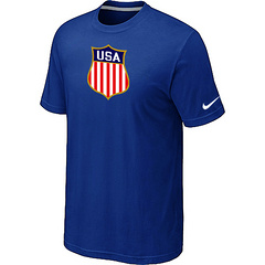 New Team USA Hockey Winter Olympics KO Collection Locker Room T-Shirt Blue