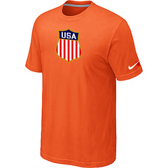 New Team USA Hockey Winter Olympics KO Collection Locker Room T-Shirt Orange