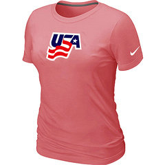 New USA Graphic Legend Performance Collection Locker Room Women's T-Shirt Pink