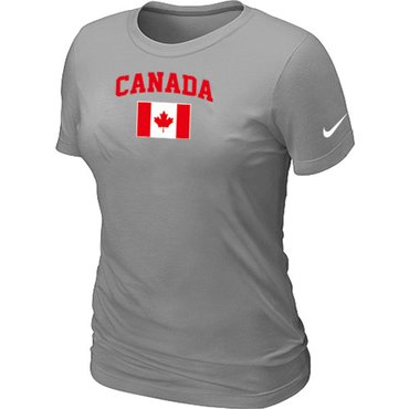 New 2014 Olympics Canada Flag Collection Locker Room Women's T-Shirt L.Grey New 2014 Olympics Canada Flag Collection Locker Room Women's T-Shirt L.Grey