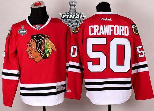 Chicago Blackhawks #50 Corey Crawford Red With Stanley Cup Finals NHL Jersey