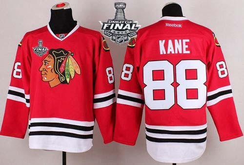 Chicago Blackhawks #88 Patrick Kane Red With Stanley Cup Finals NHL Jersey
