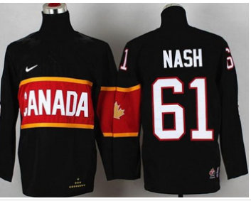 Youth NHL Team Canada 2014 Olympic #61 Rick Nash Black Stitched Jersey Youth NHL Team Canada 2014 Olympic #61 Rick Nash Black Stitched Jersey