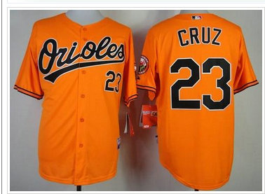 Baltimore Orioles #23 Nelson Cruz Orange 1954-2014 60th Anniversary Cool Base Baseball Jersey