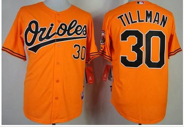 Baltimore Orioles #30 Chris Tillman Orange 1954-2014 60th Anniversary Cool Base Baseball Jersey