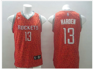 2014 Women NBA Houston Rockets 13 HARDEN Leopard grain fashion jerseys
