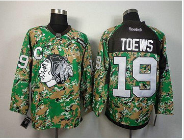 Chicago Blackhawks #19 Jonathan Toews Camo Veterans Day Practice NHL Jersey Chicago Blackhawks #19 Jonathan Toews Camo Veterans Day Practice NHL Jersey