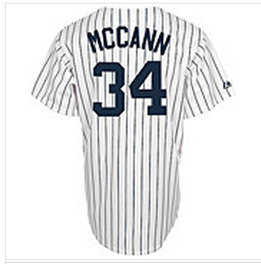 New York Yankees #34 Replica Brian McCann Home Jersey