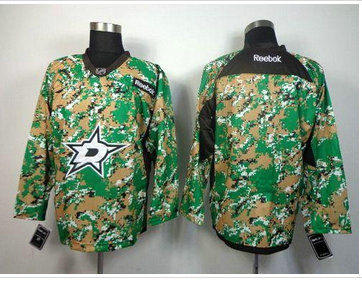 Dallas Stars Blank Camo Veterans Day Practice Stitched NHL Jersey