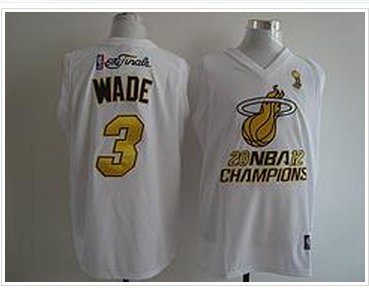 nba miami heat #3 wade white with gold (2014 champions) nba miami heat #3 wade white with gold (2014 champions)