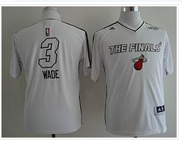 nba miami heat #3 wade all white(2014 the finals) nba miami heat #3 wade all white(2014 the finals)