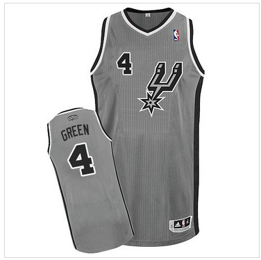 San Antonio Spurs #4 Danny Green Grey Alternate NBA Jersey