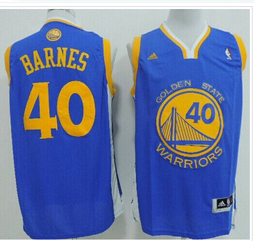 Golden State Warriors Revolution 30 #40 Harrison Barnes Blue Stitched NBA Jersey