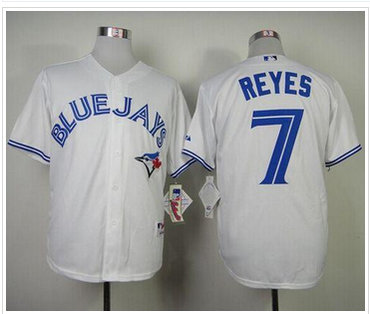 Toronto Blue Jays #7 Jose Reyes White Home Cool Base 2012 Stitched Baseball Jersey