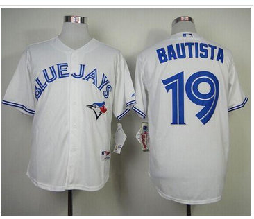 Toronto Blue Jays #19 Jose Bautista White Home Cool Base 2012 Stitched Baseball Jersey