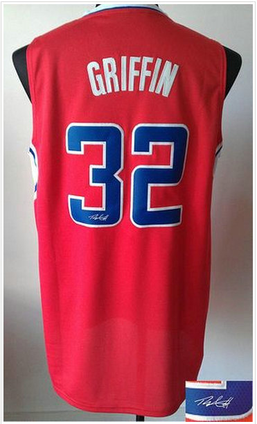 Los Angeles Clippers Revolution 30 Autographed #32 Blake Griffin Red Stitched NBA Jersey