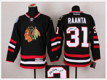 Chicago Blackhawks #31 Antti Raanta Black Autographed Stitched NHL Jersey Chicago Blackhawks #31 Antti Raanta Black Autographed Stitched NHL Jersey