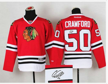 Chicago Blackhawks #50 Corey Crawford Red Autographed Stitched NHL Jersey Chicago Blackhawks #50 Corey Crawford Red Autographed Stitched NHL Jersey