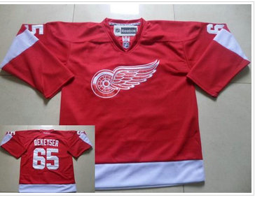 Detroit Red Wings #65 Danny DeKeyser Red Stitched NHL Jersey