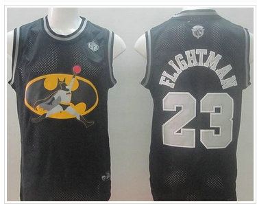 Chicago Bulls #23 Michael Jordan Black Flightman Stitched NBA Jersey