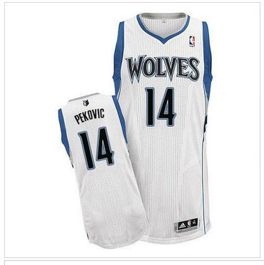 Revolution 30 Minnesota Timberwolves #14 Nikola Pekovic White Stitched NBA Jersey
