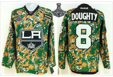 Los Angeles Kings #8 Drew Doughty Camo Veterans Day Practice 2014 Stanley Cup Champions Stitched NHL Jersey Los Angeles Kings #8 Drew Doughty Camo Veterans Day Practice 2014 Stanley Cup Champions Stitched NHL Jersey