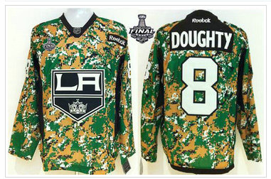 Los Angeles Kings #8 Drew Doughty Camo Veterans Day Practice 2014 Stanley Cup Finals Stitched NHL Jersey Los Angeles Kings #8 Drew Doughty Camo Veterans Day Practice 2014 Stanley Cup Finals Stitched NHL Jersey