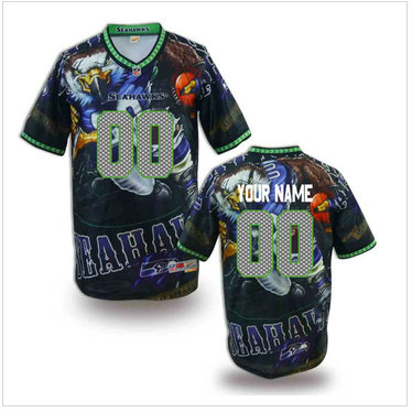 New Seattle Seahawks Customized Jersey-01