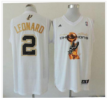 San Antonio Spurs #2 Kawhi Leonard White 2014 NBA Finals Champions Stitched NBA Jersey San Antonio Spurs #2 Kawhi Leonard White 2014 NBA Finals Champions Stitched NBA Jersey
