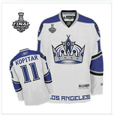 Los Angeles Kings #11 Anze Kopitar White 2014 Stanley Cup Finals Stitched NHL Jersey Los Angeles Kings #11 Anze Kopitar White 2014 Stanley Cup Finals Stitched NHL Jersey