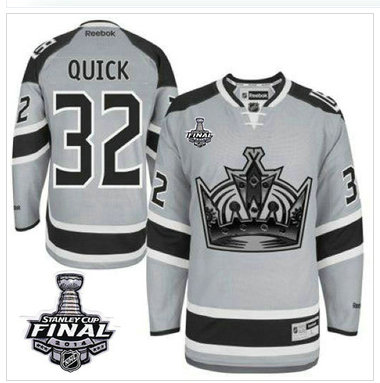 Los Angeles Kings #32 Jonathan Quick Grey 2014 Stadium Series Stanley Cup Finals Stitched NHL Jersey Los Angeles Kings #32 Jonathan Quick Grey 2014 Stadium Series Stanley Cup Finals Stitched NHL Jersey