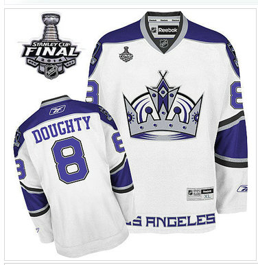 Los Angeles Kings #8 Drew Doughty White 2014 Stanley Cup Finals Stitched NHL Jersey Los Angeles Kings #8 Drew Doughty White 2014 Stanley Cup Finals Stitched NHL Jersey